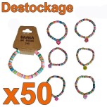 D-562 -Lot de 50 Bracelets enfants